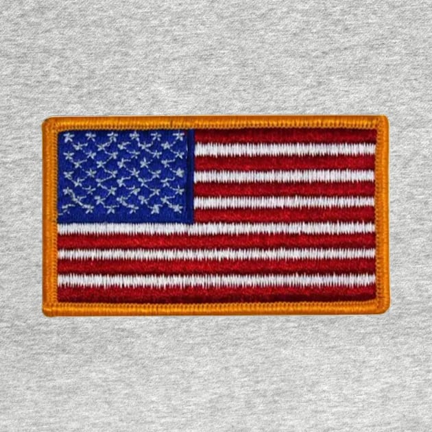 Embroidery American Flag Sticker by anacarminda